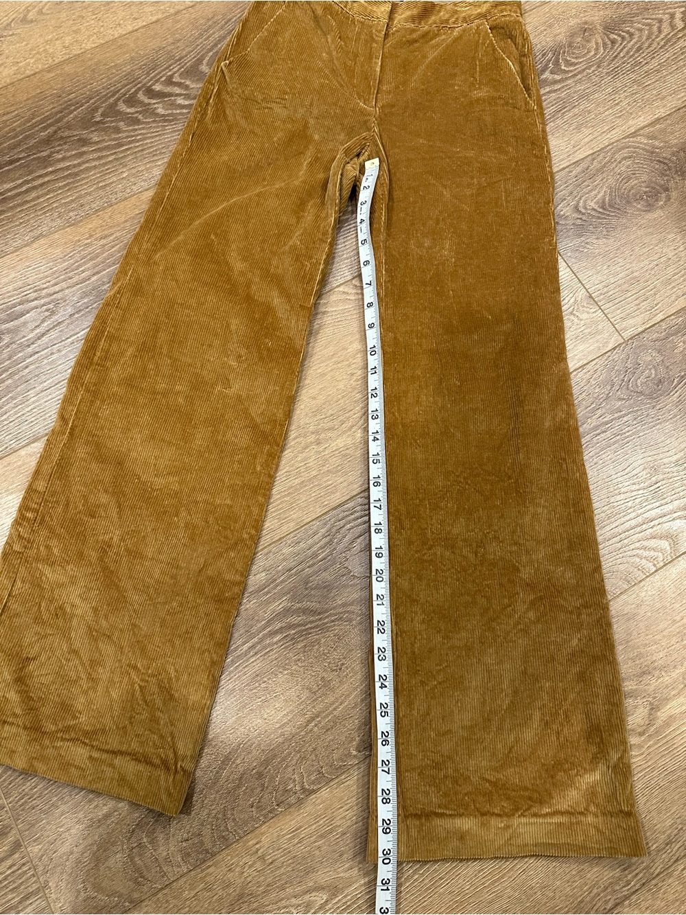 Babaton Corduroy Wide-Leg Pants in Camel size 2 - Picture 7 of 12